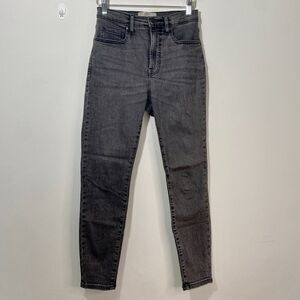 Everlane High Rise Faded Black Gray Denim Ankle‎ Jeans Womens 26
